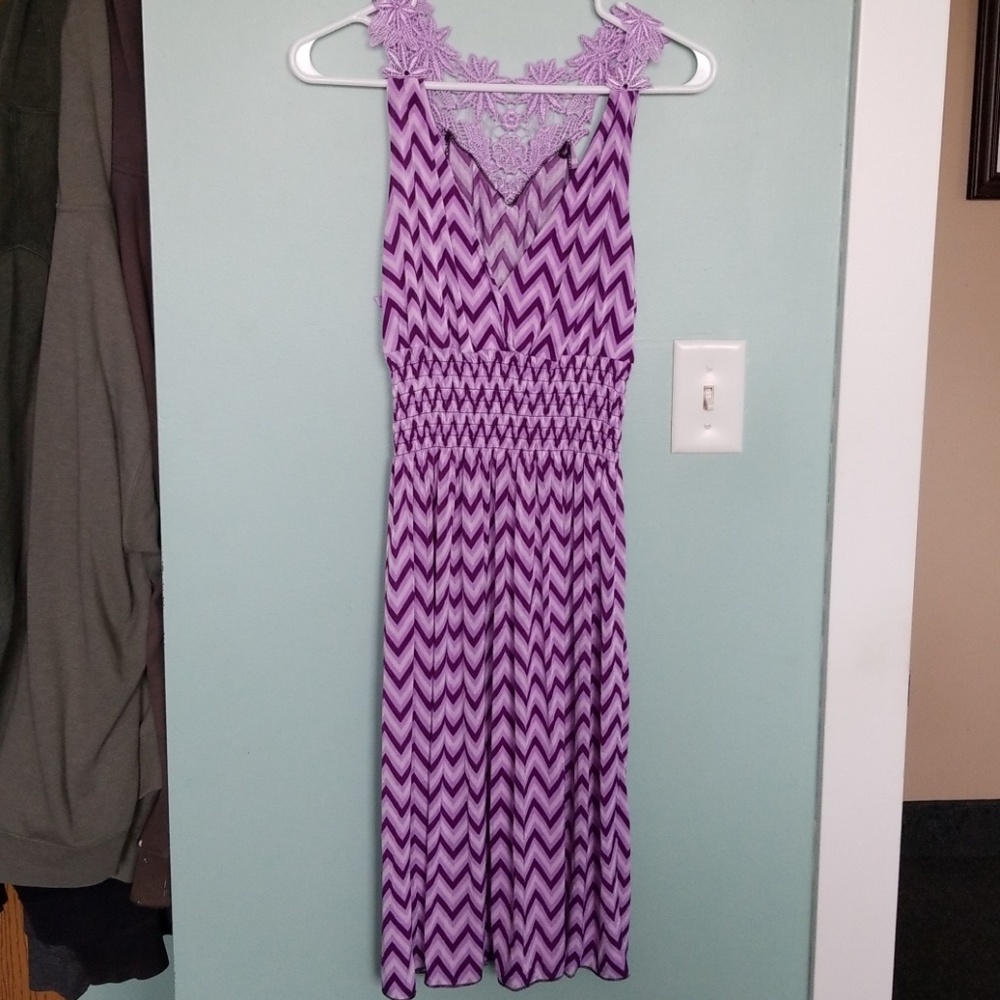 Purple Chevron Dress